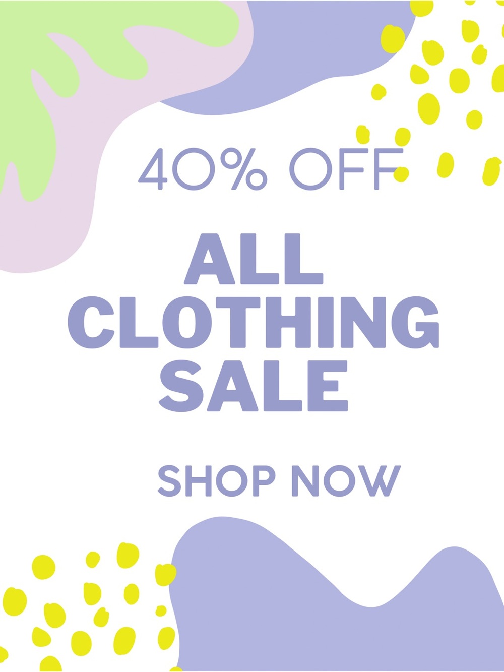 Closet Sale 40% Off All Clothing With 🩵